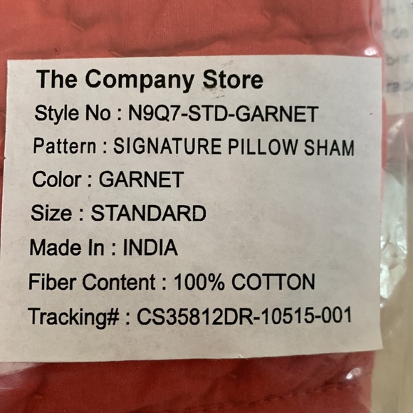 Signature Pillow Shams. X. 4 - Picture 2 of 3